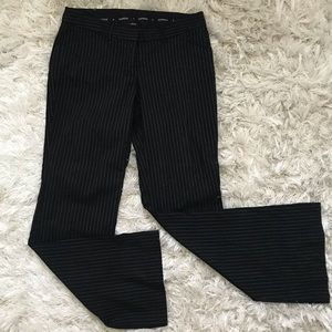Express Editor pants black white stripes size 6